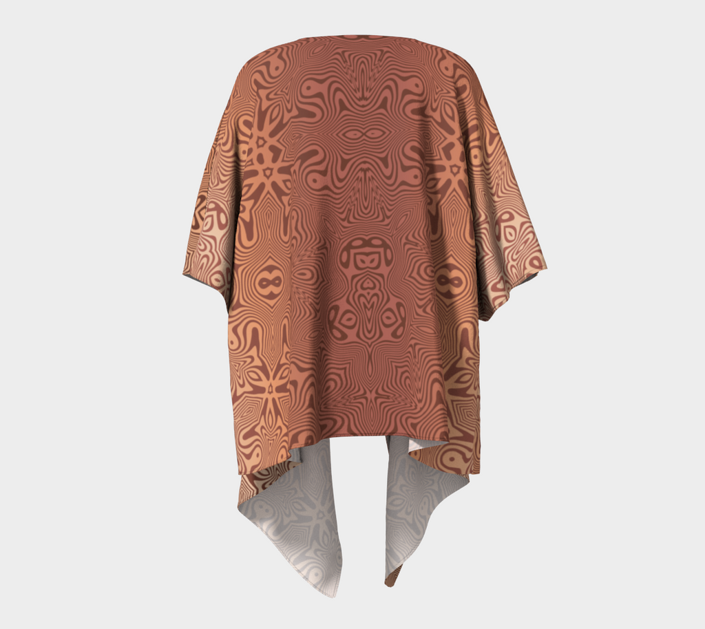 Chrysalis | Draped Kimono — Earth Orange