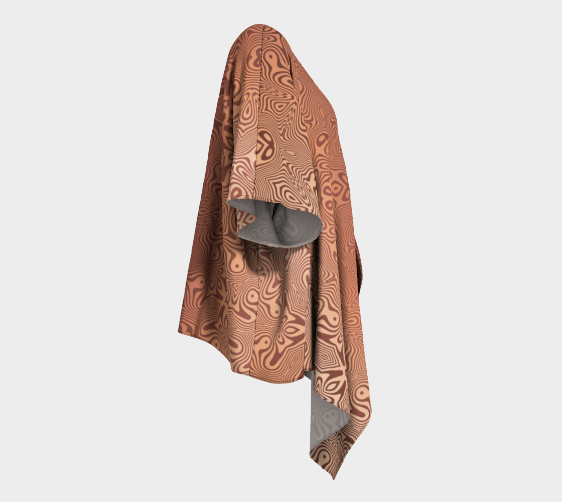 Chrysalis | Draped Kimono — Earth Orange