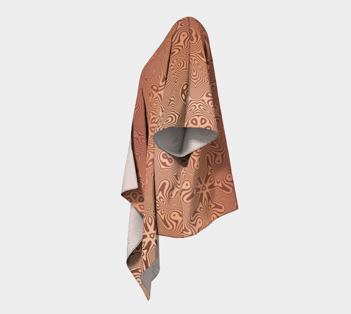 Chrysalis | Draped Kimono — Earth Orange