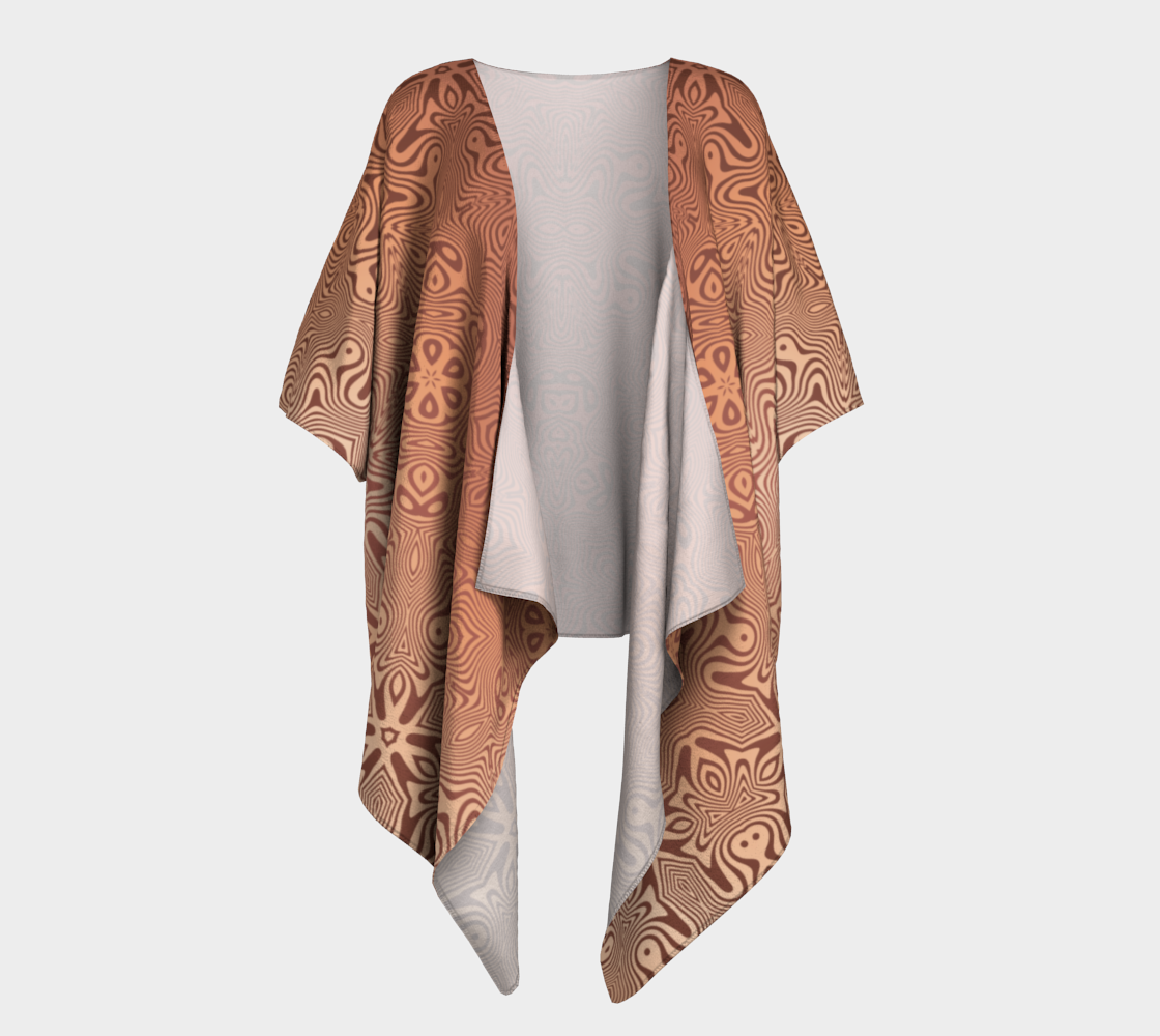 Chrysalis | Draped Kimono — Earth Orange